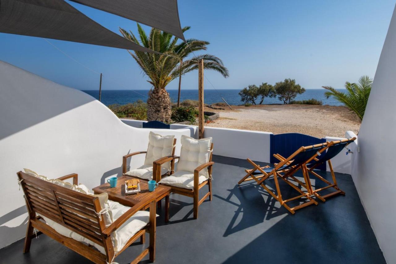 Peaceful Seafront Retreat In Santorini -Sonus Mare Beach Houses Vourvoúlos Eksteriør billede