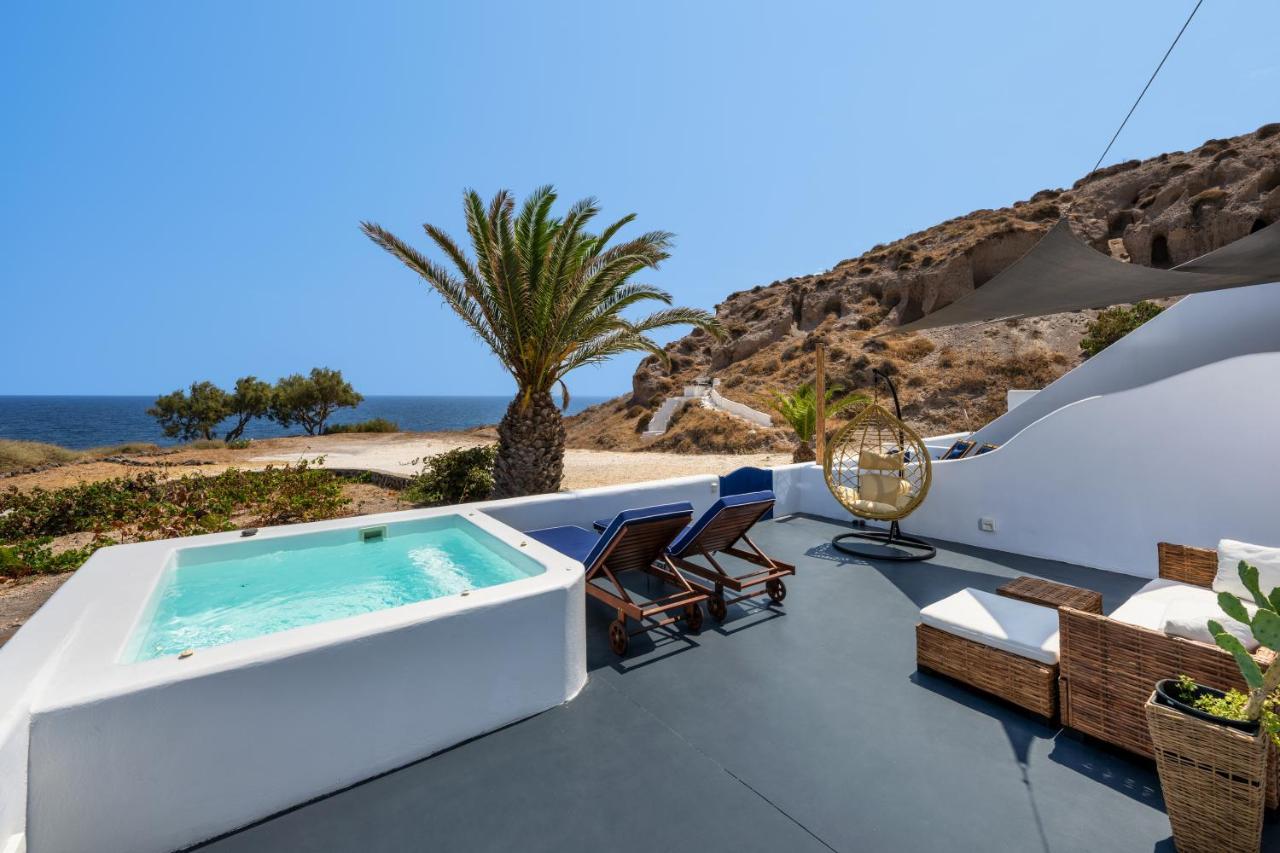 Peaceful Seafront Retreat In Santorini -Sonus Mare Beach Houses Vourvoúlos Eksteriør billede