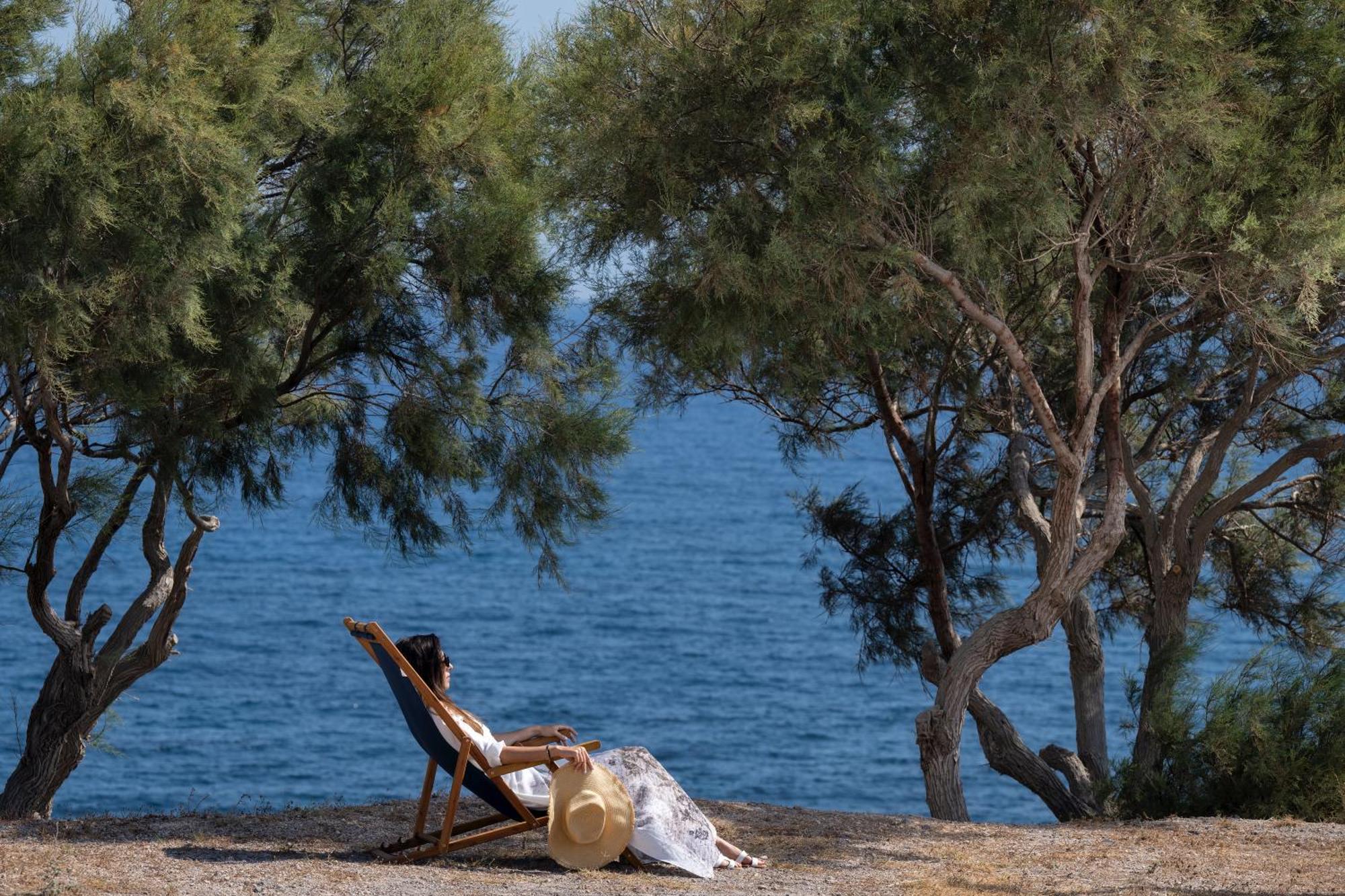 Peaceful Seafront Retreat In Santorini -Sonus Mare Beach Houses Vourvoúlos Eksteriør billede